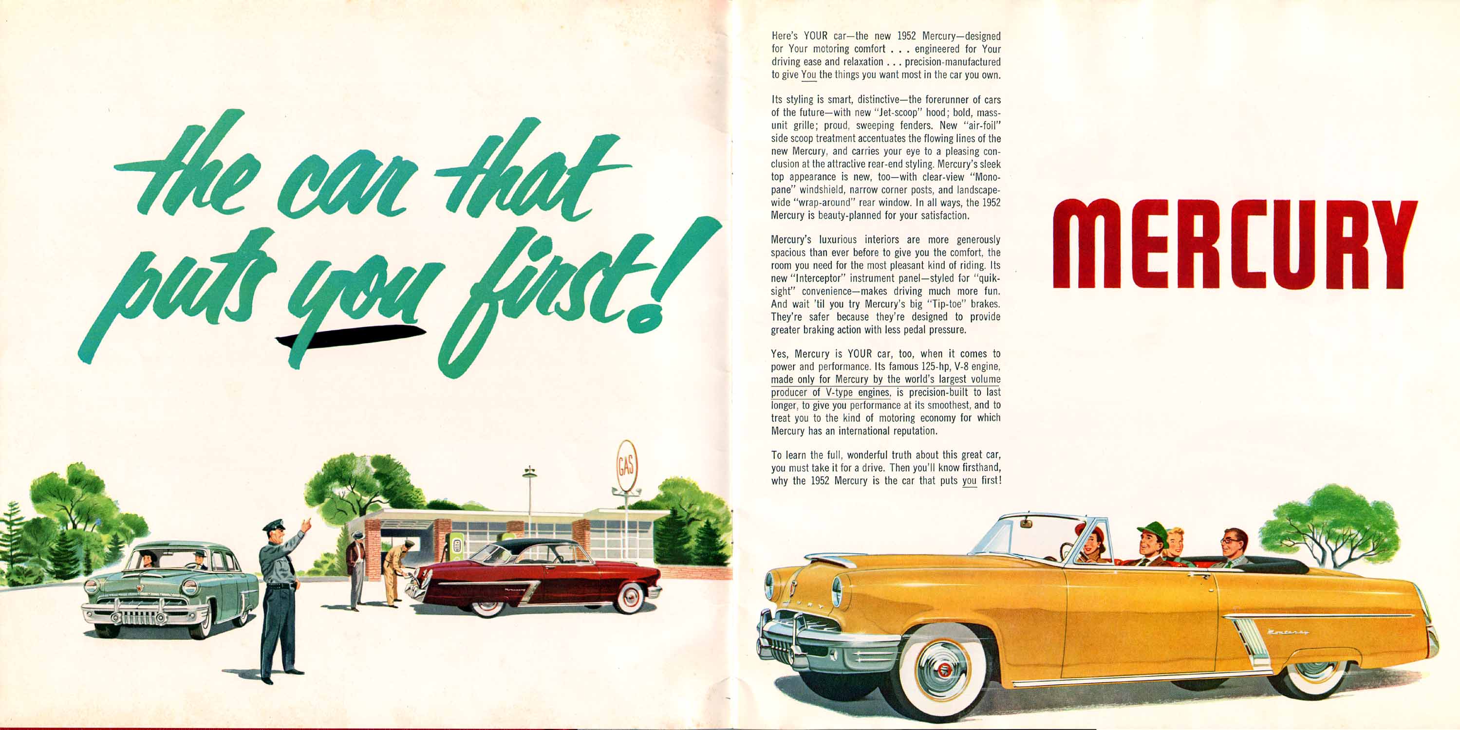 1952 Mercury Brochure Page 12